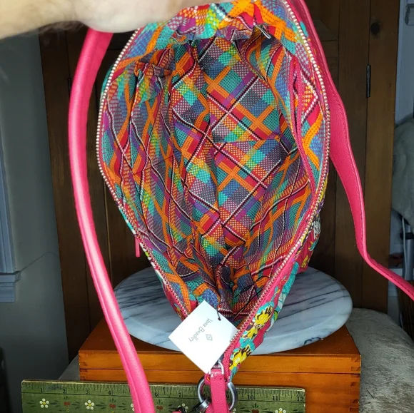 Vera Bradley Floral Pink Shoulder Bag - Picture 15 of 17